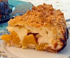 Schneller Käse-Pfirsich-Kuchen