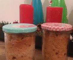 Cranberry-Stollen im Glas