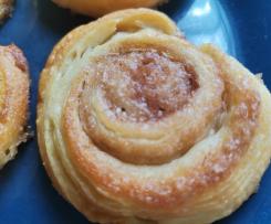 Blätterteigschnecken mit Zimt-Zucker