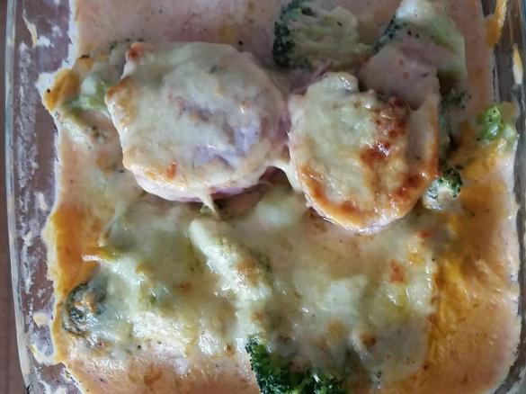 Schweinefilet-Brokkoli-Auflauf