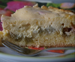 Rhabarberkuchen mit Rührteig