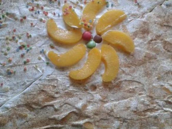 Fantaschnitten mit Pfirsichschmand