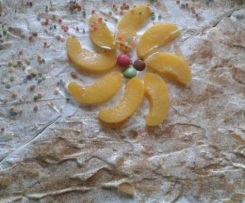 Fantaschnitten mit Pfirsichschmand