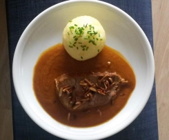 Rinderschmorbraten mit Zimt-Mandel-Butter