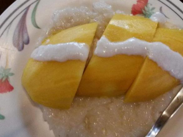 leckerer Kokos-Milchreis mit Mango.. Resteverwertung aus übrig gebliebenem Reis vom Vortag.. vegan