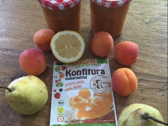 Aprikosen Pfirsich Birne Marmelade mit Grandmarnier