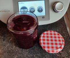 Glühweingelee mit Kirschen und Zimt