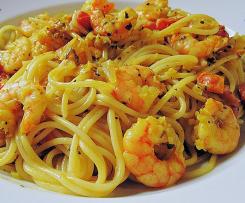 Garnelen Spaghetti Töpfchen