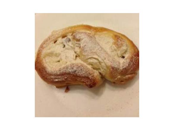 Puddingschnecken mit Cranberries+Mandeln