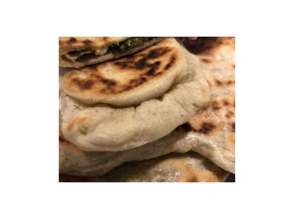 Gözleme mit Spinat und Fetakäse