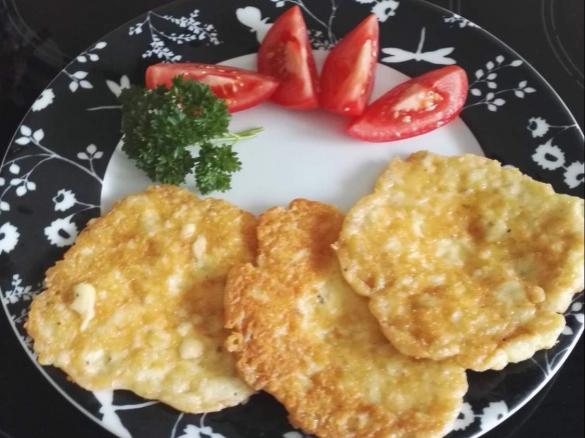 schnelle Käse Pfannkuchen, Low Carb
