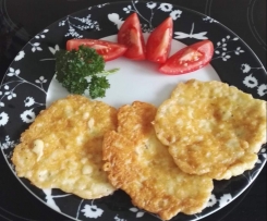 schnelle Käse Pfannkuchen, Low Carb