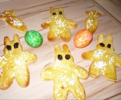 Osterhasen  mit Maismehl