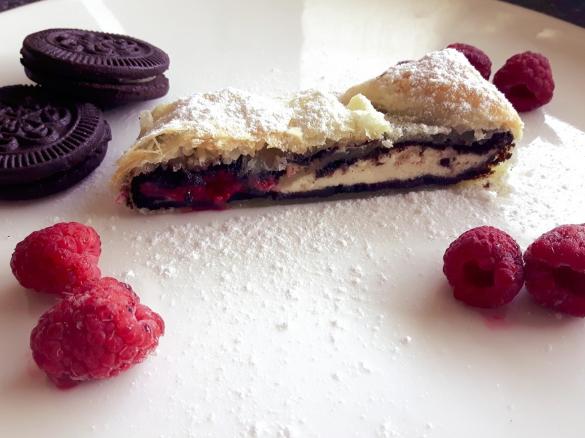 Oreo-Himbeer-Strudel