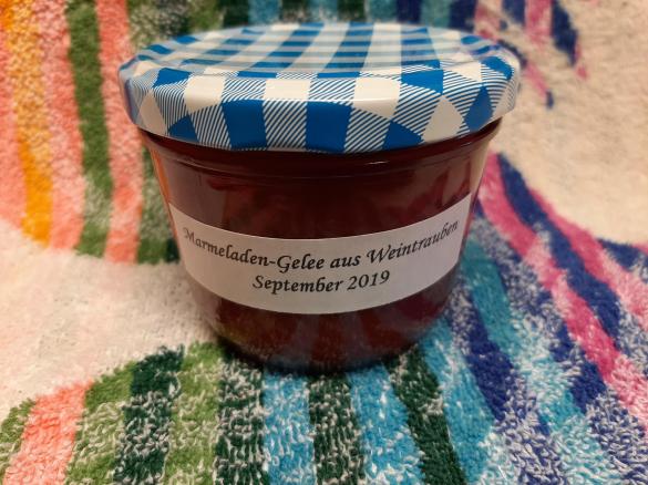 Variation Marmeladen-Gelee aus Weintrauben