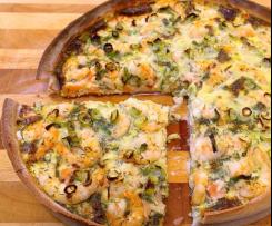 Lachs-Quiche mit Spinat und Sauerampfer