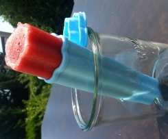 Wassereis: Wassermelone-Erdbeere (ähnlich Calippo, WW geeignet)