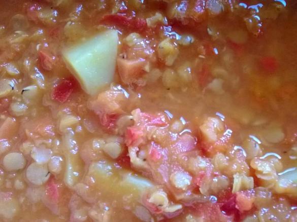 Variation von WW Spanischer Linseneintopf