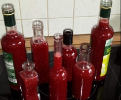 Selbstgemachtes Himbeerbalsamico