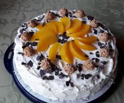 Giotto-Torte mit Pfirsichen