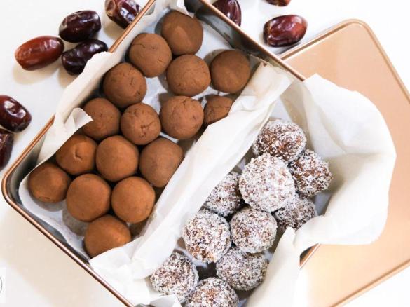 Gesunde Dattel Pralinen