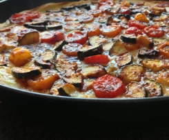 Variation von Mediterane Tomate-Mangold Quiche