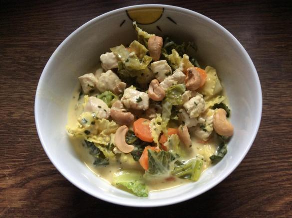 Hähnchencurry mit Wirsing