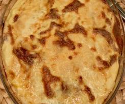 Linsen-Moussaka mit Chinakohl