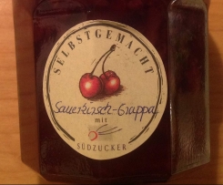 Sauerkirsch-Grappa-Marmelade