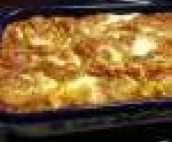 Linsen-Lasagne von roten Linsen an cremiger Ricottasauce