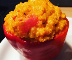 Gefüllte Paprika mit Bulgur - einfach & lecker 