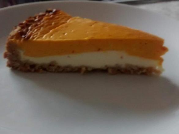 Pumpkin Cheescake aus den USA (Kürbis-Käse-Kuchen)