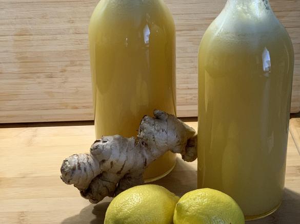 Vitamin-Power Zitronen - Ingwer Shot