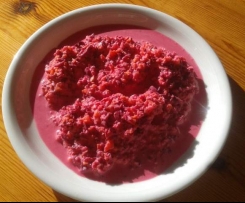Rote Beete Salat mit Schmand/Joghurt