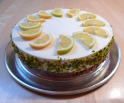 Zitronenkäsesahne mit Nougatboden (ohne Backen)