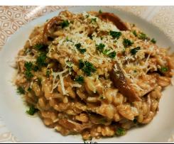 Kräuterrisotto mit Champignons -Schnelles Essen -