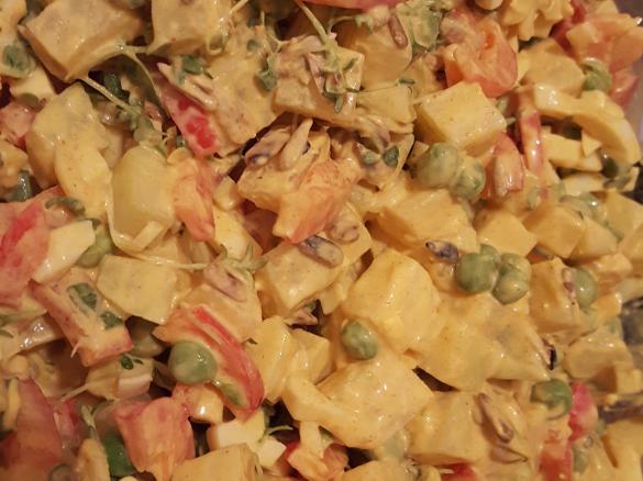 Kohlrabi-Curry-Salat