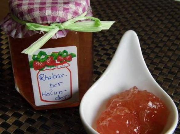 Rhabarber-Holunder-Konfitüre
