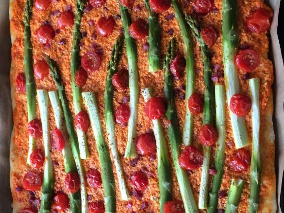 Spargelflammkuchen suuuuuuper lecker