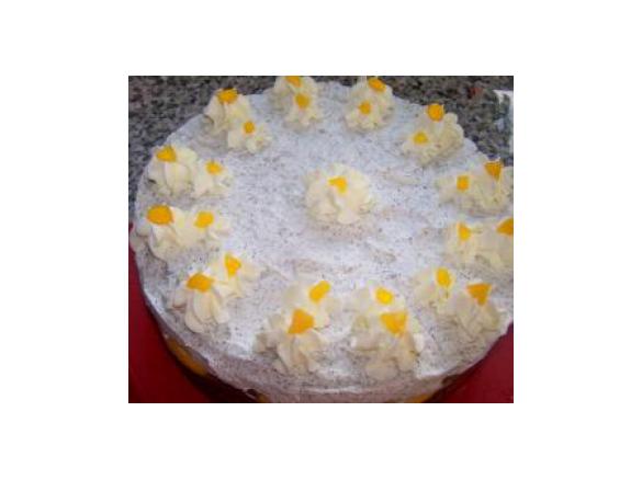 Pfirsich-Mohntorte auf die Schnelle