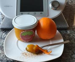 Kürbis-Orange-Gewürz-Marmelade mit Schuss