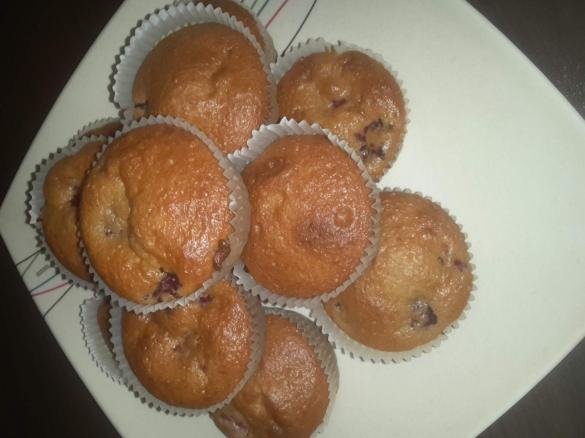 Himbeer-Haferflocken-Muffins
