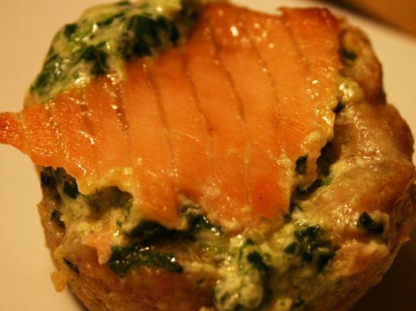 Spinat-Lachs-Muffins