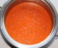 Ratz-Fatz Tomatensuppe mit Knoblauch