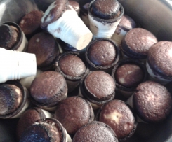 Marmormuffins im Waffelbecher