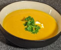Möhrencremesuppe "fruchtig-scharf"