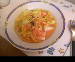 Kabeljau mit Spitzkohlgemüse