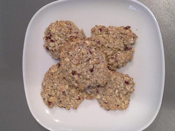 vegane Cranberry-Hafer-Kekse