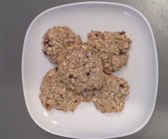 vegane Cranberry-Hafer-Kekse