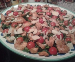 Hähnchen-Blattspinat-Salat